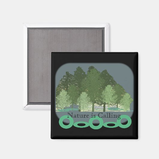 Natuur Forest of Trees Magnet (Voorkant / Achterkant)