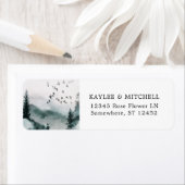 Natuur Forest, Trees & Birds Return Address Label (Insitu)