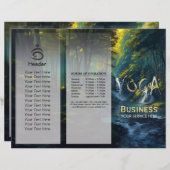 Natuur Forest YOGA Verborgen Tekst Meditatie Leraa (Voorkant / Achterkant)