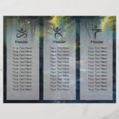 Natuur Forest YOGA Verborgen Tekst Meditatie Leraa (Achterkant)