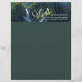 Natuur Forest YOGA Verborgen Tekst Meditatie Leraa Briefhoofd (Voorkant)