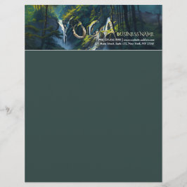 Natuur Forest YOGA Verborgen Tekst Meditatie Leraa Briefhoofd