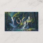 Natuur Forest YOGA Verborgen Tekst Meditatie Leraa Klantenkaartje (Voorkant)