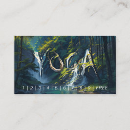 Natuur Forest YOGA Verborgen Tekst Meditatie Leraa Klantenkaartje