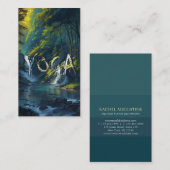 Natuur Forest YOGA Verborgen Tekst Meditatie Leraa Visitekaartje (Voorkant / Achterkant)