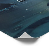 Natuur Forest YOGA Verborgen Tekst Reiki Master Qu Poster (Hoek)