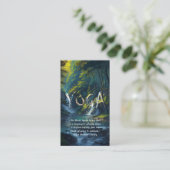 Natuur Forest YOGA Verborgen Tekst Reiki Master Qu Visitekaartje (Staand voorkant)