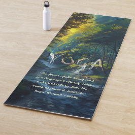Natuur Forest YOGA Verborgen Tekst Reiki Master Qu Yogamat