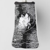 Natuur Foto Black White Duck met Reeds op Lake Golfheadcover (Draai 90)