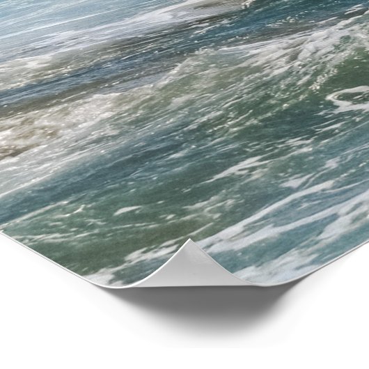 Natuur Fotografie Beach Ocean Tide Poster (Hoek)