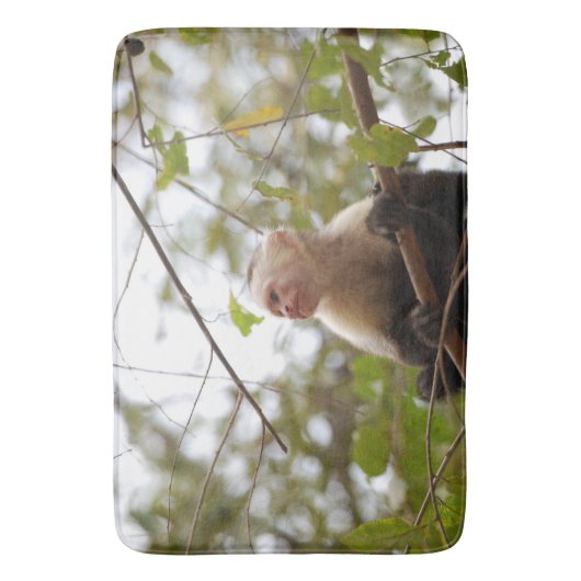 Natuur fotografie, Capuchin Monkey Badmat (Voorkant Verticaal)