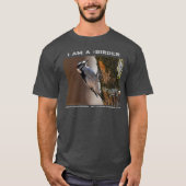 Natuur Fotografie Downy Woodpecker Birder T-Shirt (Voorkant)