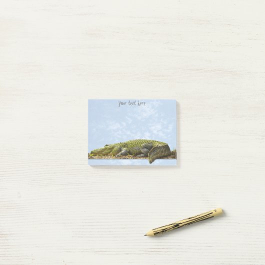 Natuur Fotografie Enorme Gator Panoramisch Uitgesn Post-it® Notes (Op bureau)