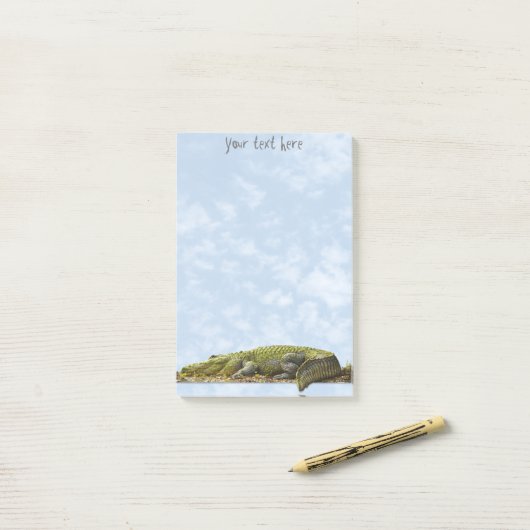 Natuur Fotografie Enorme Gator Panoramisch Uitgesn Post-it® Notes (Op bureau)