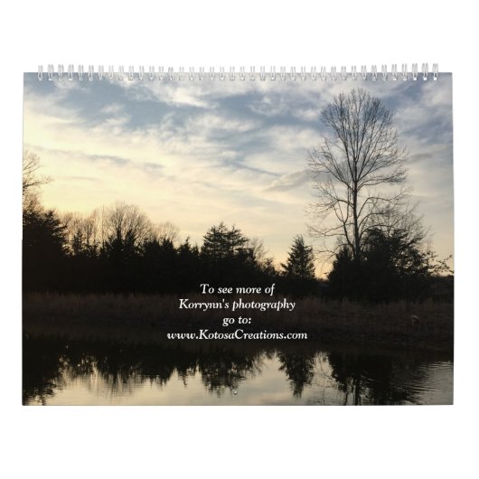 Natuur Fotografie Korrynn 2020 Kalender (Achterkant)