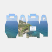 Natuur Fotografie mediterrane Zee Weddenschap Bedankdoosjes (Uitgevouwen)