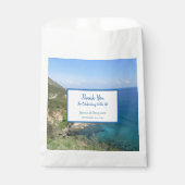 Natuur Fotografie mediterrane Zee Weddenschap Bedankzakje (Voorkant)