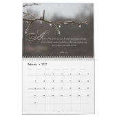 Natuur Fotografie met Inspirerend Schrift Kalender (Feb 2027)