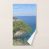 Natuur Fotografie Middellandse-Zegebergte & Zee Bad Handdoek (Handdoek)