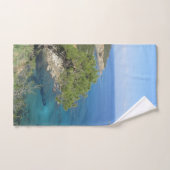 Natuur Fotografie Middellandse-Zegebergte & Zee Bad Handdoek (Handdoek)