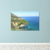 Natuur Fotografie Middellandse-Zegebergte & Zee Canvas Afdruk (Insitu (Houten vloer))