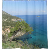 Natuur Fotografie Middellandse-Zegebergte & Zee Douchegordijn (Voorkant)