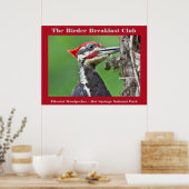Natuur Fotografie Pileated Woodpecker Birder Poster (Keuken)