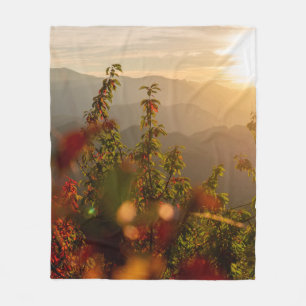NATUUR FOTOGRAFIE VAN GROENBOMEN OVERLOOKMIJN FLEECE DEKEN