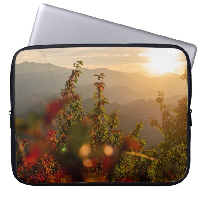 NATUUR FOTOGRAFIE VAN GROENBOMEN OVERLOOKMIJN LAPTOP SLEEVE (Voorkant)