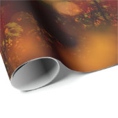 Natuur fotografie van groene bomen die de mond ove cadeaupapier (Rol Hoek)