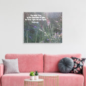 Natuur Fotografie w / Schrift Verse (Psalm 36:9) Canvas Afdruk (Insitu (Woonkamer))