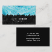 Natuur Fotografie Waterverf Bosfotograaf Visitekaartje (Voorkant / Achterkant)