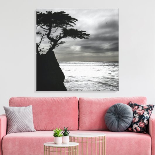 Natuur Fotografie zwart-wit Canvas Afdruk (Insitu (Woonkamer))