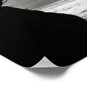 Natuur Fotografie zwart-wit Poster (Hoek)