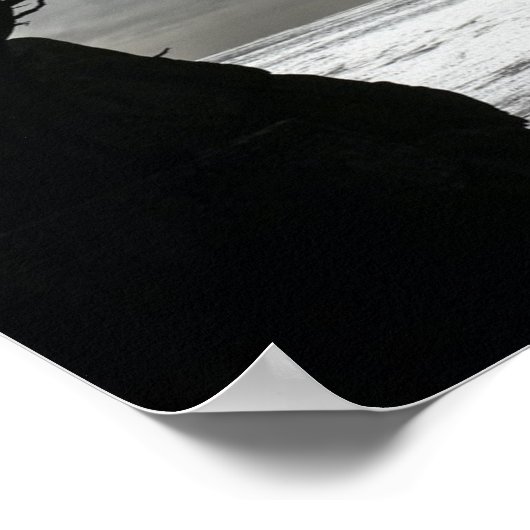 Natuur Fotografie zwart-wit Poster (Hoek)