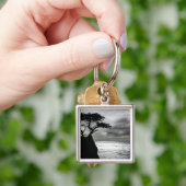 Natuur Fotografie zwart-wit Sleutelhanger (Hand)