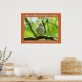 Natuur Fotografieschip Sparrow Birder Poster (Keuken)