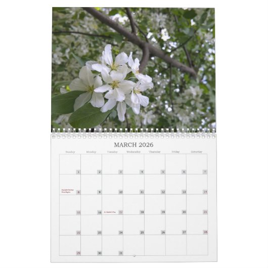 Natuur fotokalender kalender (Mar 2026)