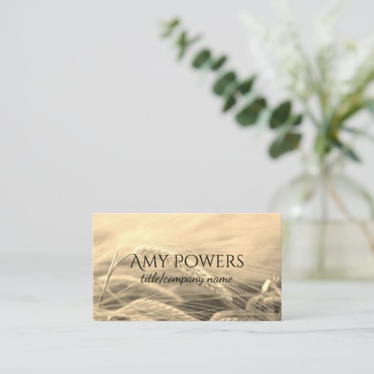 natuur fotokunst aangepast visitekaartje dubbelzij (Staand voorkant)