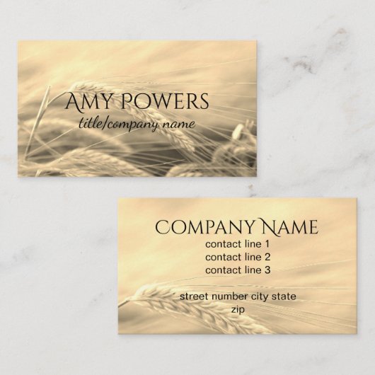 natuur fotokunst aangepast visitekaartje dubbelzij (Voorkant / Achterkant)