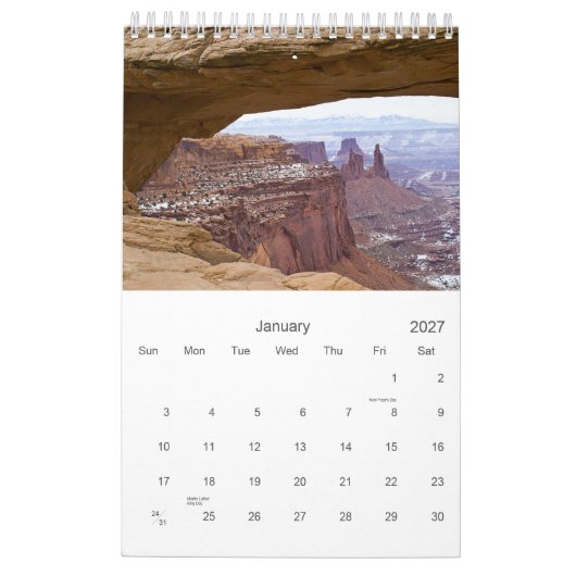 Natuur foto's agenda kalender (Jan 2027)