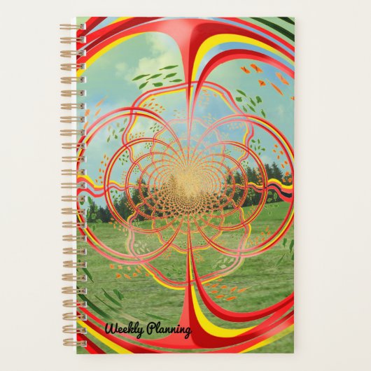 Natuur Fractal Burst Wekelijkse Planner (Voorkant)