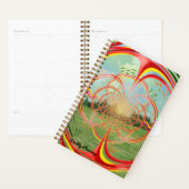 Natuur Fractal Burst Wekelijkse Planner (Display)
