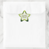 Natuur Fractals Green Star Sticker (Tas)
