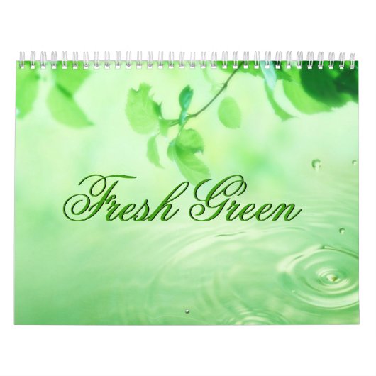 Natuur Fresh Green Calendar Kalender (Hoes)
