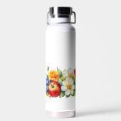 Natuur Fruit en bloemen Apple Marigold Waterfles (Achterkant)