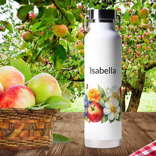 Natuur Fruit en bloemen Apple Marigold Waterfles