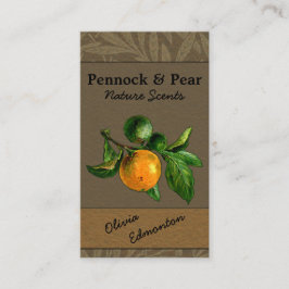 Natuur Fruit Foto Aangepaste Sjabloon Bloemen Visitekaartje