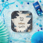 Natuur Galaxy volwassen Schattigee Sterrennacht Sw Papieren Bordje (Feest)