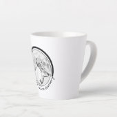 Natuur Galerij Logo ontwikkelen Latte Mok (Rechterhoek)